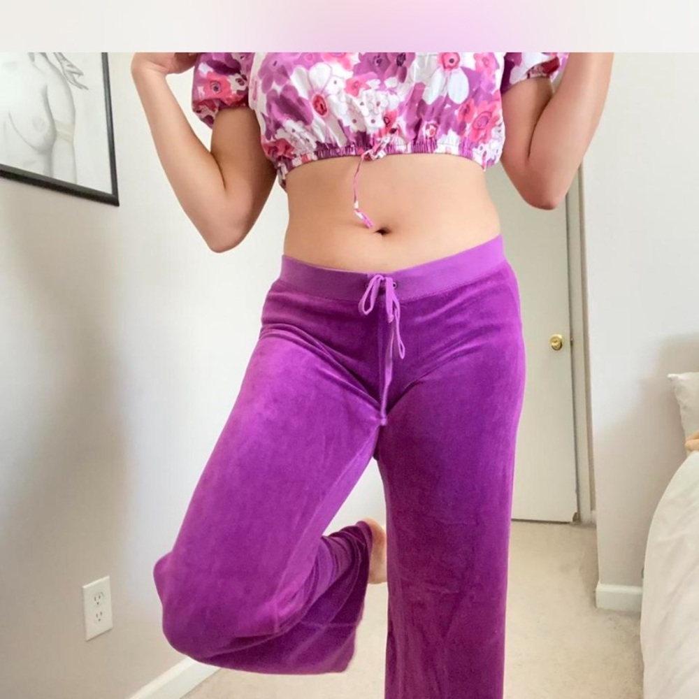 Juicy Couture Purple Velour Pajama Pants